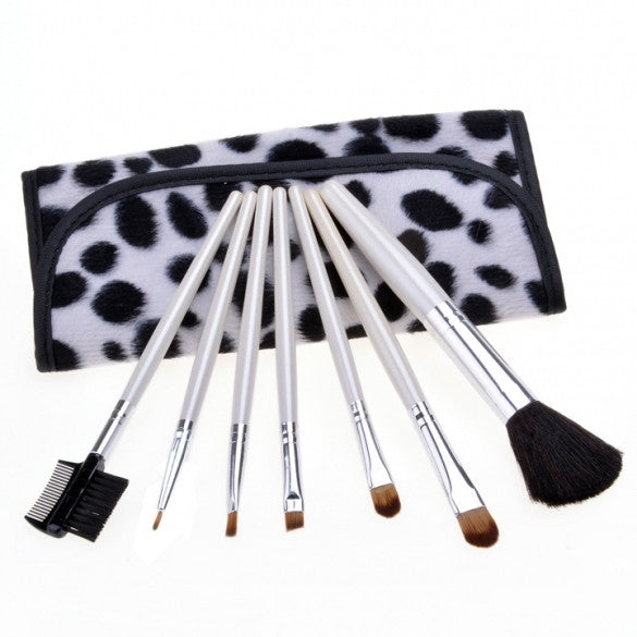 New Professional Makeup Cosmetic Brush Tool Set Eyebrow Brush Eye Shadow Brush + Portable Kit Pouch - Oh Yours Fashion - 3