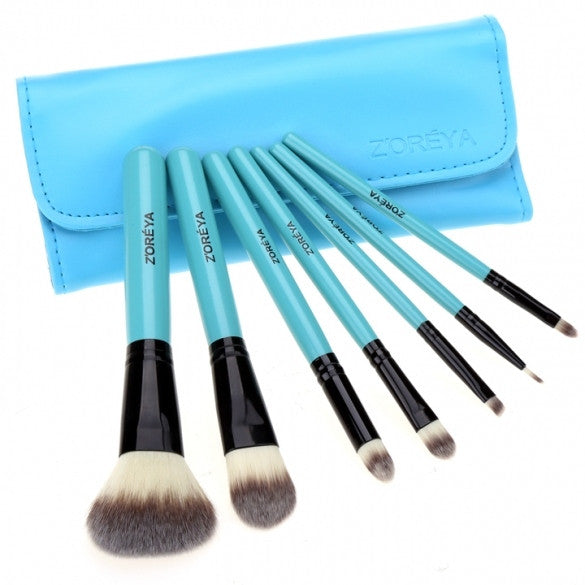 7PCS Makeup Brush Professional Cosmetic Make Up Brush With Holder Bag - Oh Yours Fashion - 4