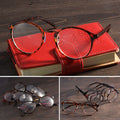 4 Colors Stylish New Personality Practical Decoration Retro Round Lens Plano Optical Glasses - Oh Yours Fashion - 3