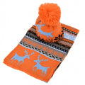 Stylish New Women's Ladies Sweet Deer Pattern Winter Warm Thickening Knitted Long Scarf Shawl + Ski Hat Set - Oh Yours Fashion - 5