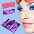 7PCS Professional Makeup Brush Set Cosmetic Brushes And Pouch Bag Case - Oh Yours Fashion - 1