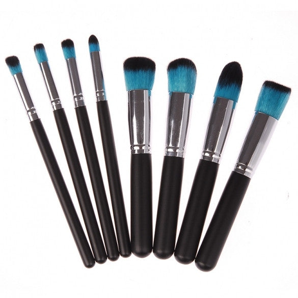 Hot 8pcs Makeup Brushes Tools Eye Shadow Brush Blush Brush Essential Kit Cosmetic Brushes Set - Oh Yours Fashion - 3