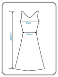 High Waist Strap Print A-Line Mini Dress - O Yours Fashion - 5
