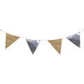 2.2m 8pcs Triangle Shape Flag Wedding Anniversary Party Pennant Banners Bunting Xmas Store Window Rock Style - Oh Yours Fashion - 3