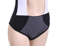 Strap Hollow Splicing Color Swimsuit One Piece Swimwear - OhYoursFashion - 4