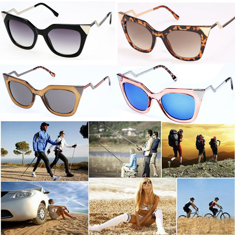 Women's Retro Square Frame Big Lens Eyewear Shades Sunglasses - Oh Yours Fashion - 5