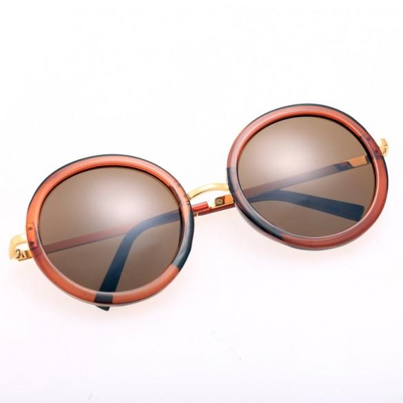  Vintage Style Unisex Round Lens Gradient UV Protective Casual Outdoor Sunglasses