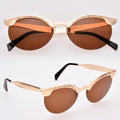 Classic Retro Unisex Fashion Vintage Style Semi-Rimless Sunglasses - Oh Yours Fashion - 4