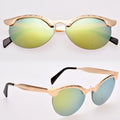 Classic Retro Unisex Fashion Vintage Style Semi-Rimless Sunglasses - Oh Yours Fashion - 5