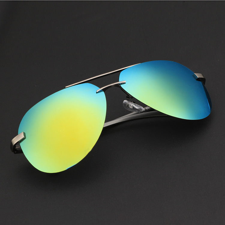 Men Polarize Metal Frame Round Casual Outdoor Sunglasses - Oh Yours Fashion - 6