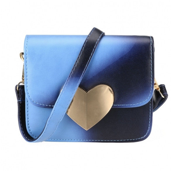 New Women Korean Candy Colors Synthetic Leather Peach Heart Small Satchel Shoulder Bag - Oh Yours Fashion - 2