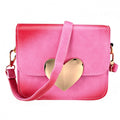 New Women Korean Candy Colors Synthetic Leather Peach Heart Small Satchel Shoulder Bag - Oh Yours Fashion - 3