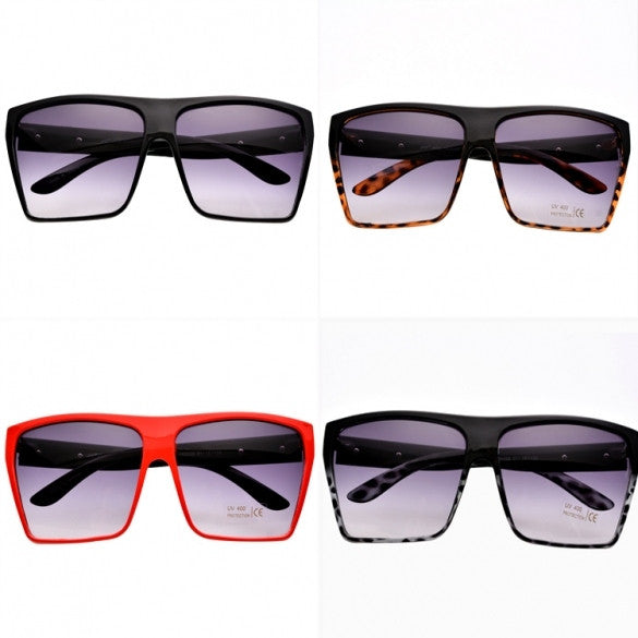Unisex Retro Style Square Plastic Oversized Frame Eye Glasses Sunglasses - Oh Yours Fashion - 1