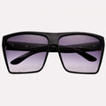 Unisex Retro Style Square Plastic Oversized Frame Eye Glasses Sunglasses - Oh Yours Fashion - 2