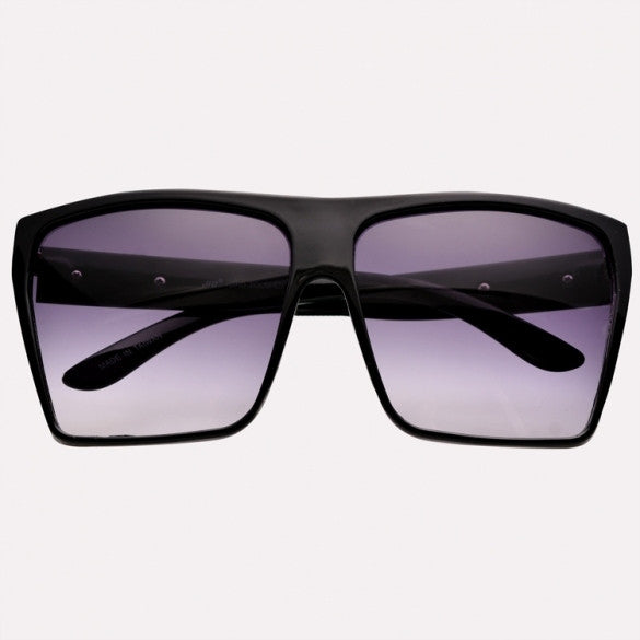 Unisex Retro Style Square Plastic Oversized Frame Eye Glasses Sunglasses - Oh Yours Fashion - 2
