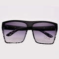 Unisex Retro Style Square Plastic Oversized Frame Eye Glasses Sunglasses - Oh Yours Fashion - 3