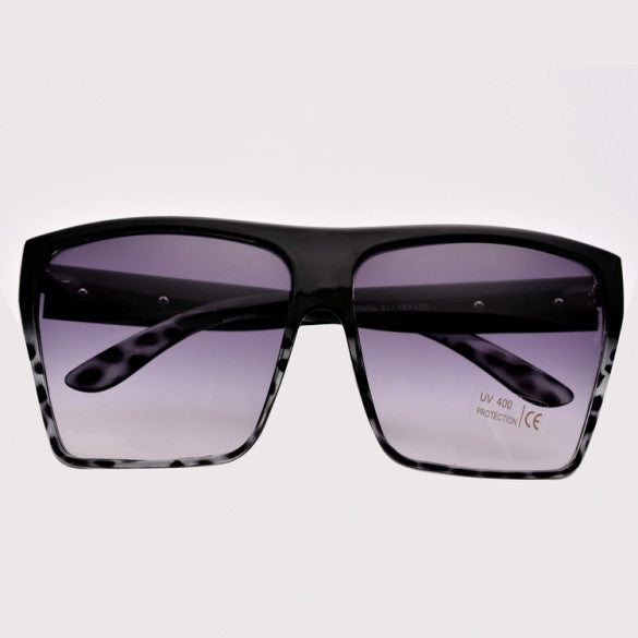 Unisex Retro Style Square Plastic Oversized Frame Eye Glasses Sunglasses - Oh Yours Fashion - 3