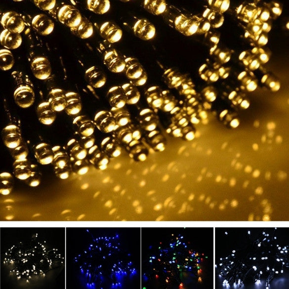 17M 100 LED Solar String Light Multi-color Waterproof Christmas Party Outdoor Decor Light - Oh Yours Fashion - 1