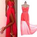 Irregular Low High Bodycon Prom Dress - O Yours Fashion - 3