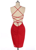 Backless Slim Bodycon Bandage Mid Calf Dress - Oh Yours Fashion - 6