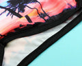 Floral Print Bandage Crop Top with Short Bikini Set Activewear - OhYoursFashion - 6