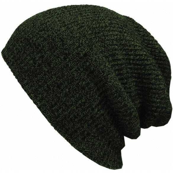 New Fashion Wool Blend Knit Unisex Men Women Beanie Oversize Spring Fall Winter Hat Ski Cap - Oh Yours Fashion - 1