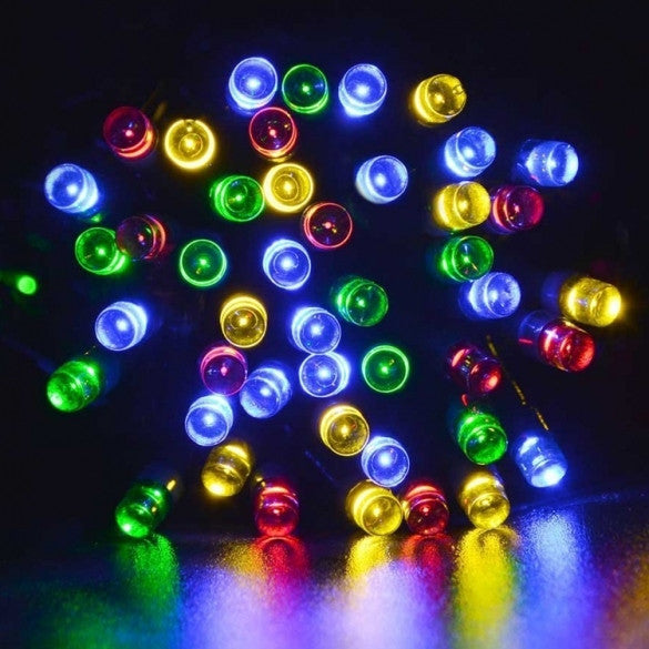 12M 100 LED Solar String Light Multi-color Waterproof Christmas Party Outdoor Decor Light - Oh Yours Fashion - 1