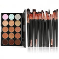 Makeup Cosmetic Concealer Palette 15 Colors Contour Face Cream + 20 PCS Power Brush - Oh Yours Fashion - 3