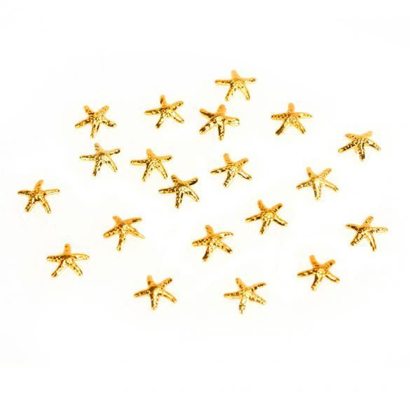 Beautiful 20 PCS 3D Alloy Starfish Shape Nail Art Decoration Nail Ornament - Oh Yours Fashion - 2