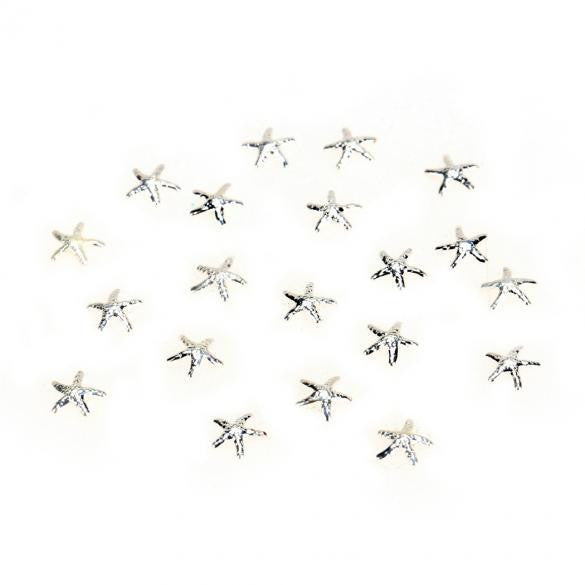 Beautiful 20 PCS 3D Alloy Starfish Shape Nail Art Decoration Nail Ornament - Oh Yours Fashion - 3