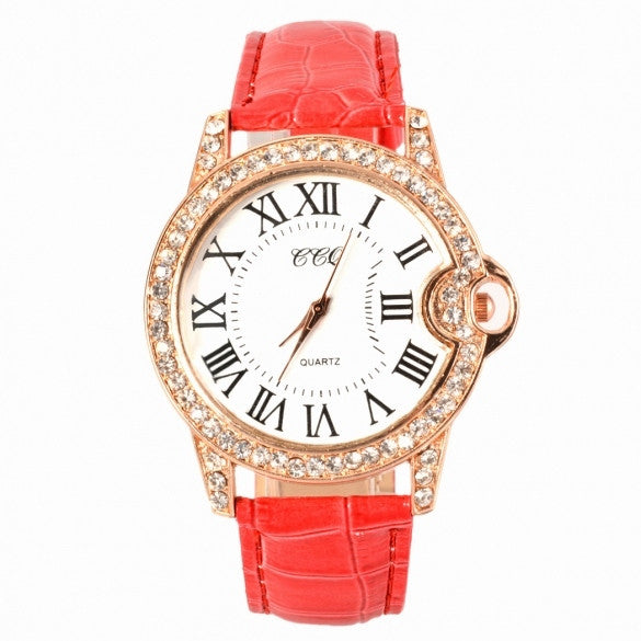 Hot Fashion Practical 6 Colors Adjustable Synthetic Leather Strap Women Watches - Oh Yours Fashion - 6