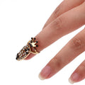 New Rhinestone The Nail Jewelry Finger Rings 3D Rhinestone Sticker Nail Decoration Decal - Oh Yours Fashion - 3