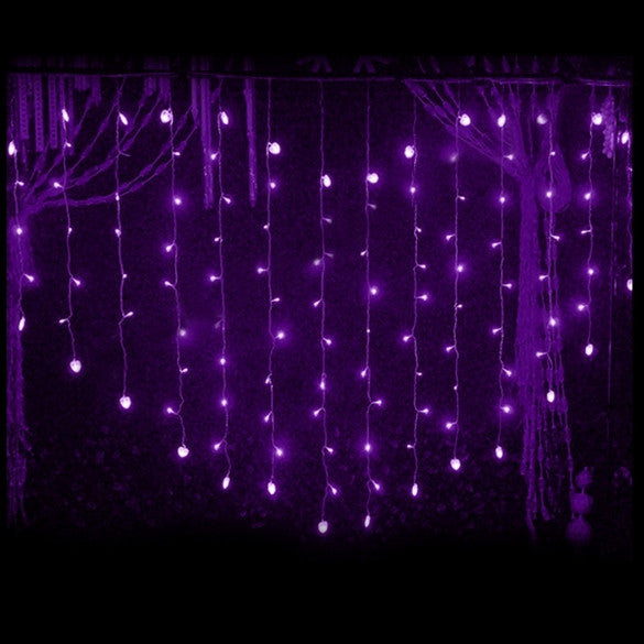 124 LED Heart Shape Curtain String Light Multi-color Waterproof Christmas Wedding Party Decor Light EU Plug - Oh Yours Fashion - 5