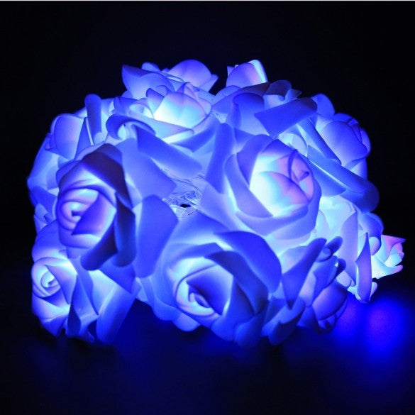 Romantic 2m Flower Rose Shape Home Garden Christmas Wedding Party Decoration Fairy String Light - Oh Yours Fashion - 1