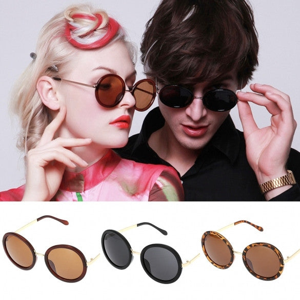 Hot Fashion Unisex Vintage Style Plastic Frame Round Lens UV Protective Casual Outdoor Sunglasses - Oh Yours Fashion - 3