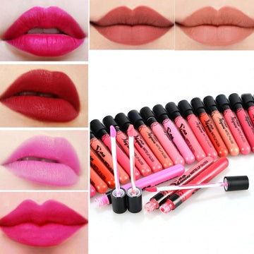 24 Colors/Set Beauty Makeup Cosmetic Matte Waterproof Lip Pencil Lipstick Lip Gloss Lip Pen Liquid - Oh Yours Fashion - 1