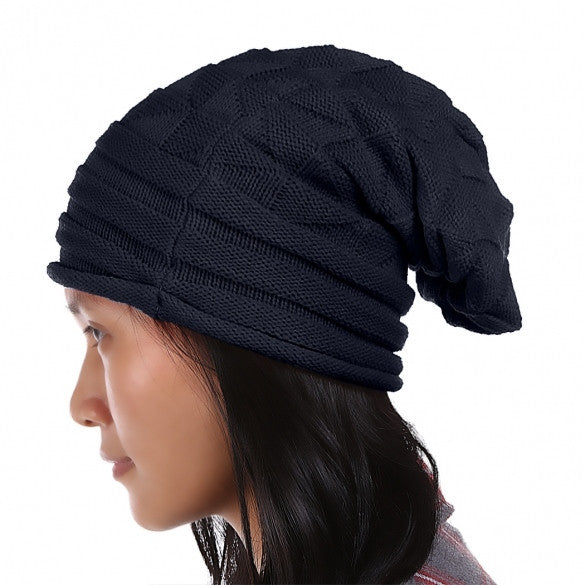 European Style Autumn Winter Fashion Unisex Knit Crochet Solid Warm Baggy Beanie Hat Oversized Slouch Cap - Oh Yours Fashion - 9