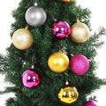 New 6Pcs 78mm Acrylic Polishing Sequins Matte Christmas Tree Decor Hanging Ball Party Festival Supplier - Oh Yours Fashion - 5