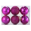 New 6Pcs 78mm Acrylic Polishing Sequins Matte Christmas Tree Decor Hanging Ball Party Festival Supplier - Oh Yours Fashion - 9