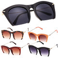 Korean Unisex Retro Large Half-frame Sunglasses - Oh Yours Fashion - 8