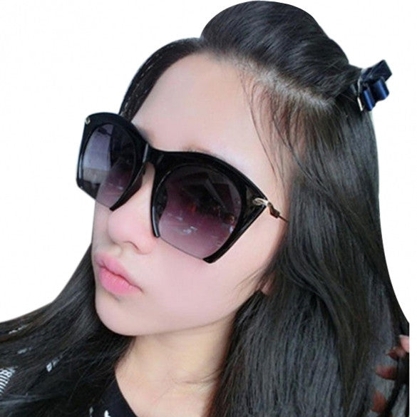 Korean Unisex Retro Large Half-frame Sunglasses - Oh Yours Fashion - 7