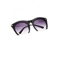 Korean Unisex Retro Large Half-frame Sunglasses - Oh Yours Fashion - 4