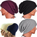 European Unisex Adult Men Women Warm Winter Knit Ski Beanie Slouchy Soft Solid Cap Hat - Oh Yours Fashion - 3