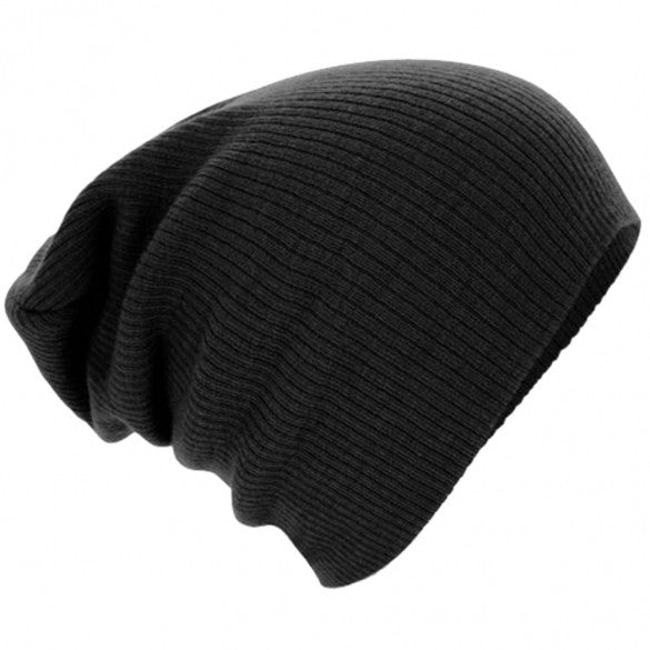 Fashion European Style Autumn Winter Unisex Knit Crochet Warm Beanie Hat Oversized Slouch Cap - Oh Yours Fashion - 1