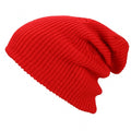 Vintage Style Unisex Adult Men Women Warm Winter Knit Ski Beanie Slouchy Soft Solid Cap Crochet Oversize Baggy Hat - Oh Yours Fashion - 6
