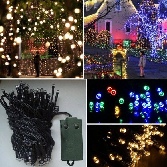 New 10M 72 LED Outdoor Light Christmas String Fairy Wedding Party String Battery Lamp Light - Oh Yours Fashion - 1