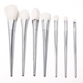 7PCS Pro Metal Techniques Brush Facial Blush Foundation Cosmetic Makeup Tool Set Silver/Gold/Pink - Oh Yours Fashion - 2