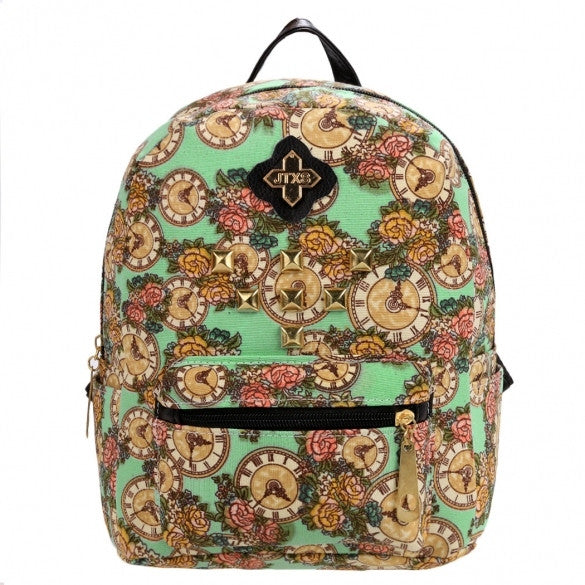 Women Ladies Girls Floral Mini Bookbag Travel Backpack - Oh Yours Fashion - 1