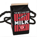 Women Ladies Girls Messenger Bag Cute Stereo Mini Milk Box Design Canvas Shoulders Bag - Oh Yours Fashion - 2