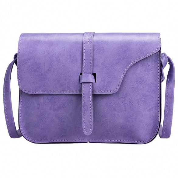 Women Fashion Retro Synthetic Leather Mini Solid Handbag Cross Body Shoulder Bags - Oh Yours Fashion - 8